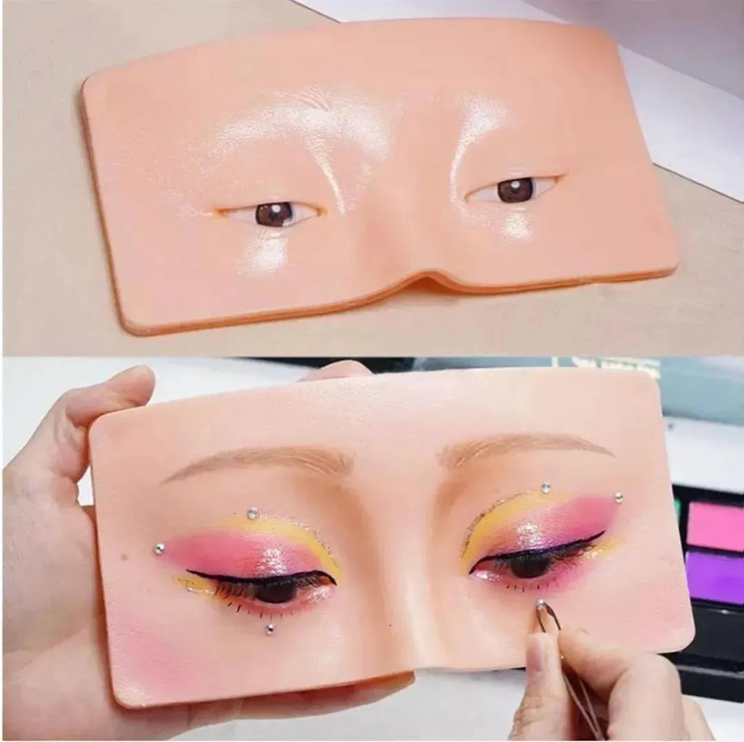 Reusable Silicone Makeup Practice Board for Eye Makeup Training