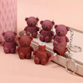 Bear Keychains Matte Silicone Multicolor Lip Gloss Match