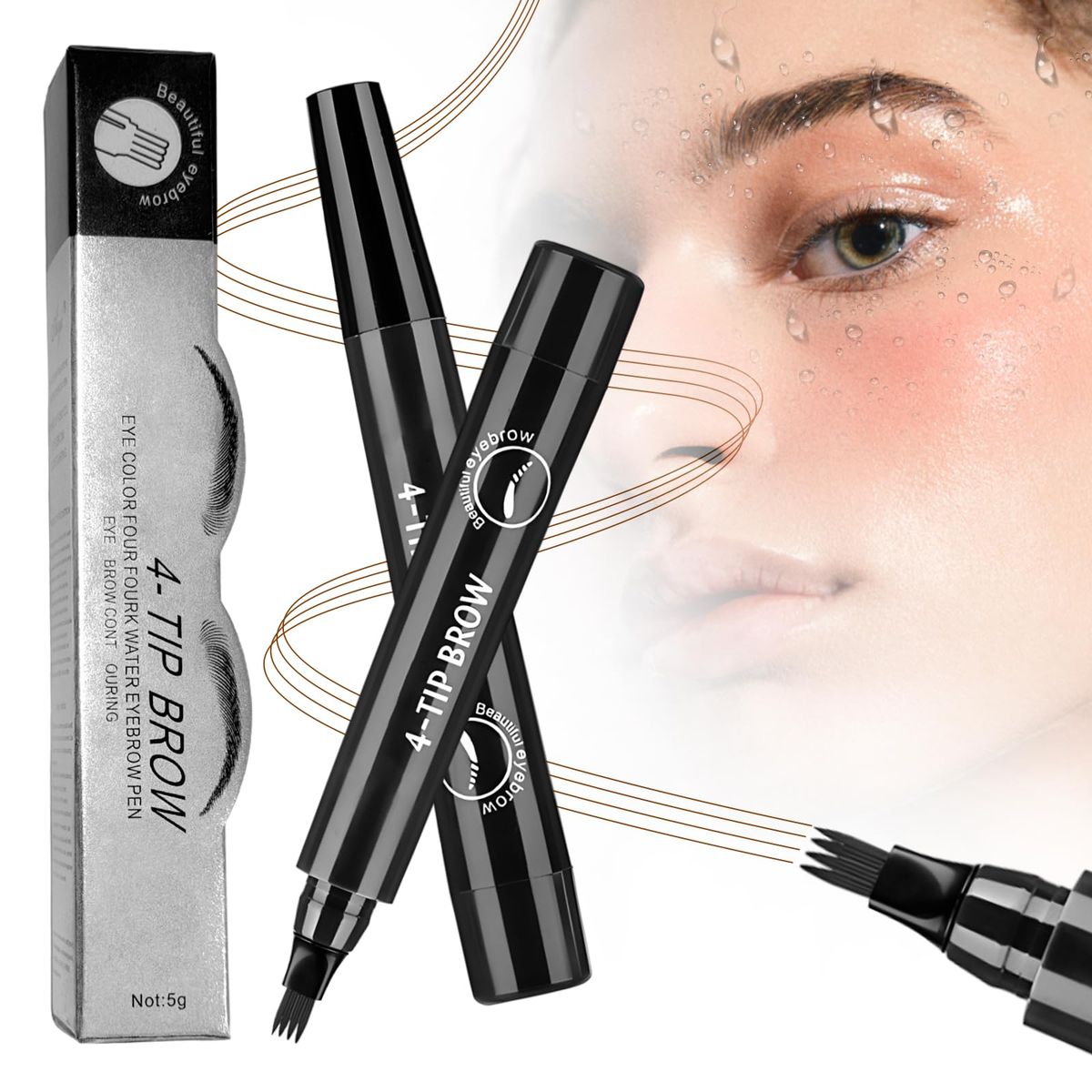 Waterproof Eyebrow Pen Natural Shades